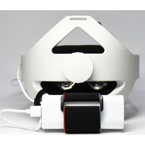 Adjustable Battery Strap Power Bank Holder Strap With Cable For Oculus Quest 2 VR Battery Pack Fixing Strap