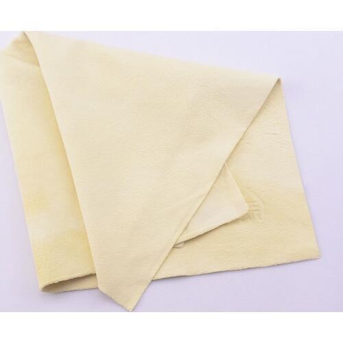 High Quality Genuine Deerskin ( 25CM x 30CM ) For Cleaning Guitar Bass Piano Jewel And Other Valuables
