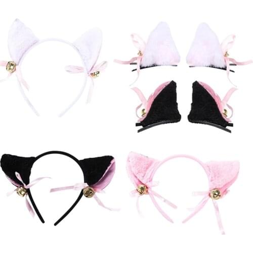 2021 Multiple Styles Plush Animal Ears Hairpins Lolita Sweet Fluffy Ear Cosplay Anime Hair Clips Party Costume Hair Accessories
