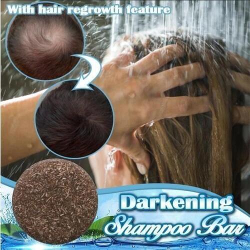 Darkening Shampoo Bar Handmade Fallopia Multiflora Ginger Hair Shampoo Soap Anti Hair Loss Scalp Care Repair Dry Hair Essence