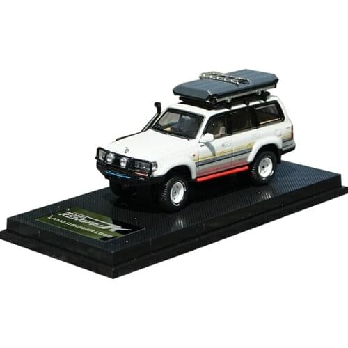 1/64 Toyota LC80 4500 Land Cruiser Alloy Car Model Off-road Jeeps Finished Collection Decoration