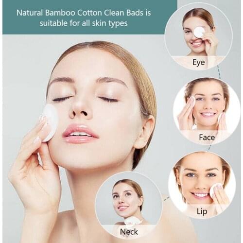 1PC Washable Reusable Cleansing Cotton Make Up Remover Pad Microfiber Makeup Remover Facial Pads Soft Skin Cleaning With Lanyard