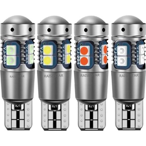 1Pcs New T10 W5W 168 501 2825 192 High Quality Super Bright 600Lm 3030 LED Car Dome Lights Auto Marker Lamp Wedge Tail Side Bulb