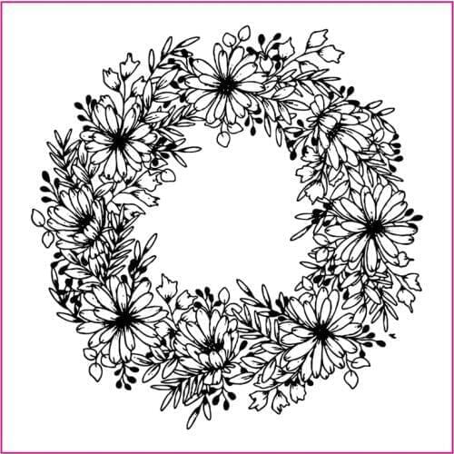 10*10cm Wreath Clear Stamps for DIY Scrapbooking Making Crafts Decorative Transparent Stempels Silicone Stamp New 2019