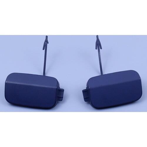 4L0807449E 4L0807450E For Audi Q7 2010 2011 2012 2013 2014 2015 2016 Pair L+R Side Primed Rear Bumper Tow Hook Eye Cover Cap