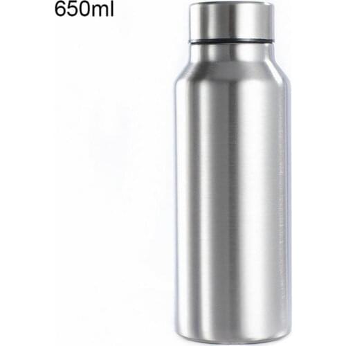 50%Hot Sale Portable Stainless Steel Single Wall Large Capacity Water Bottle Outdoor Supply Drinkware Fitness Leak-proof Bottles