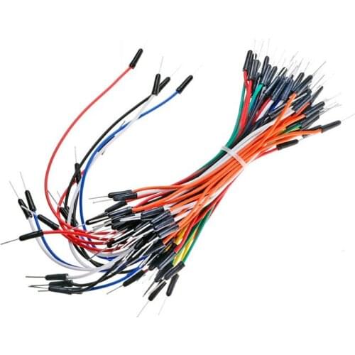 65pcs/Lot New Solderless Flexible Breadboard Jumper wires Cables Bread plate line