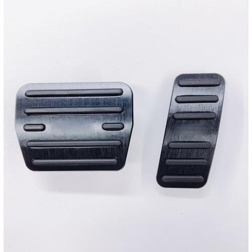 Aluminum Car Accelerator Fuel Brake Pedal Plate Cover Non-slip Pad For Volkswagen VW T-ROC T ROC 2017 2018 2019 2020 Accessories
