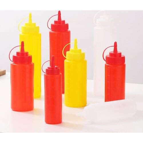Squeeze Sauce Bottle Cooking Seasoning Condiment 8oz 12oz 16oz 24oz 32oz with Cap