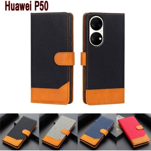Stand Phone Cover For Huawei P50 Case Flip Wallet Leather Magnetic Card Hoesje Etui Book For Huawei ABR-AL00 P 50 Case Coque Bag