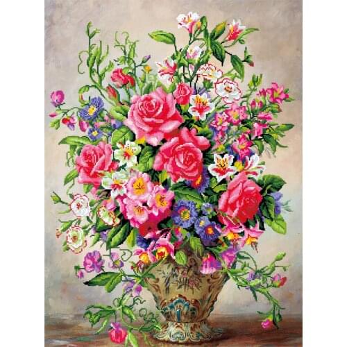 Diy 5D Diamond Embroidery Rose Flower Cross Stitch Diamond Painting Square/Round Drill Birthday Present Home Decoration