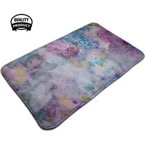 Iris Dreams 3 Sizes Home Rug Room Carpet Floral Blues Pinks Purple Ellen Kempers