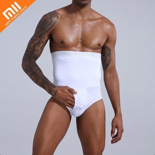 2020 Xiaomi Mens Underwear Men Seamless Shapers High Waist Slimming Tummy Control Knickers Pants Panties Briefs Body Shapewear
