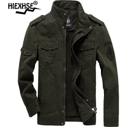 New Men Military Casual Coat Cargo Jacket Windproof Parkas Outwear Men Large Code Cotton Multi Pocket Autumn Winter Work Jackets