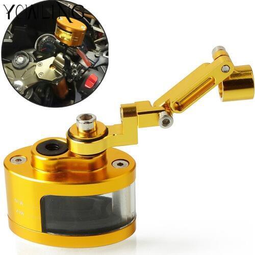 Motorcycle CNC Oil Cup Fluid Reservoir Brake Clutch Master Cylinder Bracket For Yamaha MT-01 SR400 FJR1300 FJ-09 FJR1300ES FZ-07