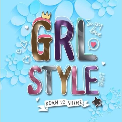 Letter crown decoration heat transfer sticker for kids clothes DIY vinyl washable patch badge with iron on T-shirt