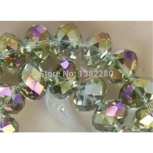 ! Wholesale Fashion Style diy 3x4mm Gray Multicolor Crystal Faceted chalcedony Loose Beads 2 piece/lot jewelry JT5968