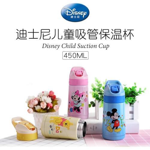Genuine Sale Disney 2021 New Vacuum Sports Bottle Portable Cup Children Baby Learning Cup Stainless Steel Cup Child Gift