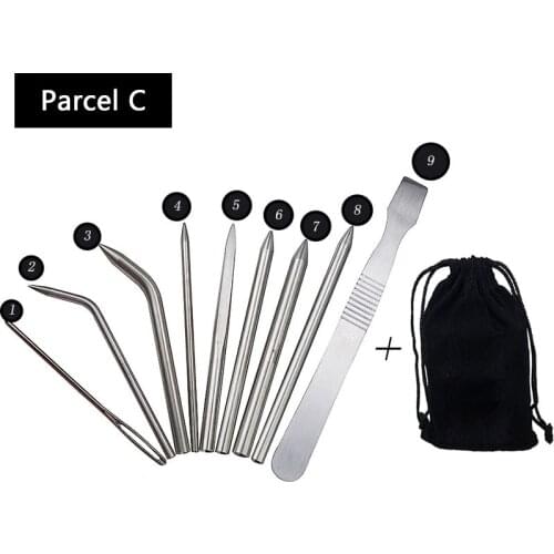 Paracord Stitching Set Stainless Steel Umbrella Rope Needle Bracelet Flattener Knitting Needles DIY Jewelry Accessories