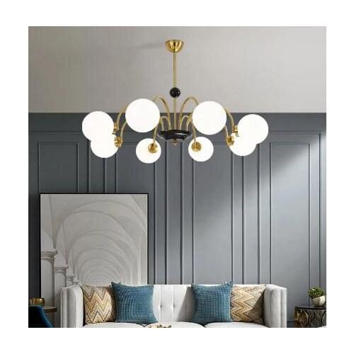 Modern minimalist art glass chandelier designer lamp dining bedroom living room lamps