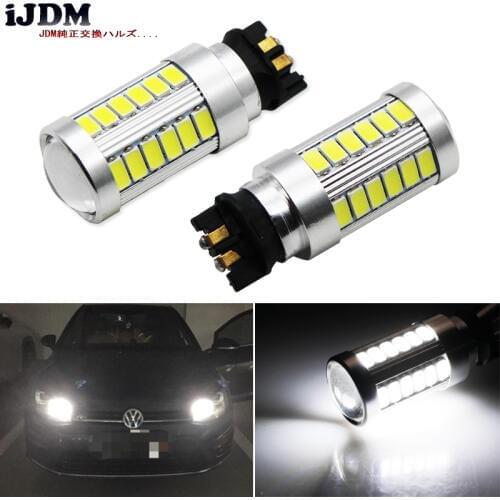IJDM Canbus Error Free PW24W PWY24W LED Bulbs For Audi BMW Volkswagen Turn Signal Lights or Daytime Running Lights,Xenon 6000k