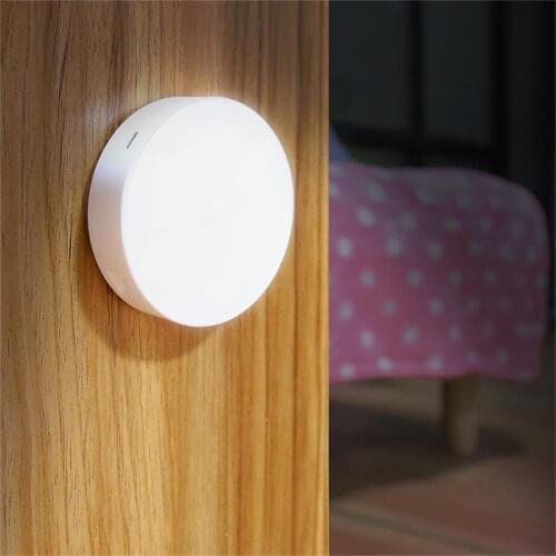 LED Motion Sensor Night Light USB Rechargeable Bedroom Wall Lamp Stairs Intelligent Body Light Sensor Lamp Home Energy-Saving