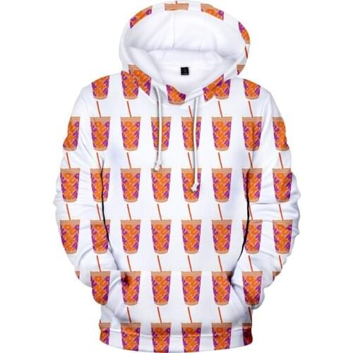 Ice Coffee Splatter Hoodies Sweatshirts Men Women Hoodie Charli Damelio Hip Hop Costume Tracksuit Pullover New Arrival 3D Print