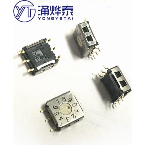 YYT 5PCS Digital rotary switch 0-9 encoder R7M3-10R 10-bit R7M3-10RB