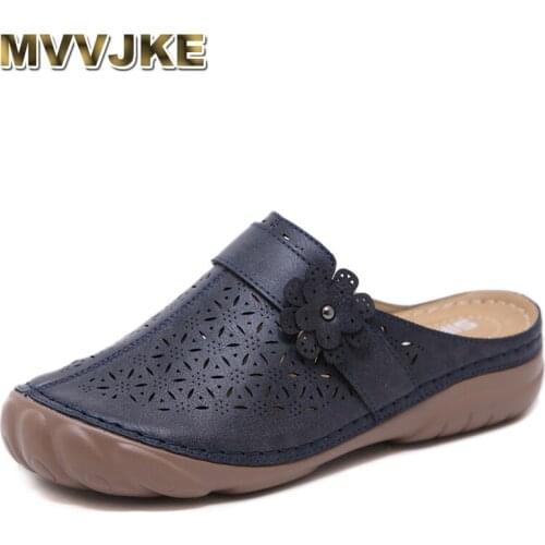 MVVJKE Women Slippers Summer Fashion Beach Flat Shoes Ladies Casual Sandals Closed Toes FlipFlop Light Carved Hollow HighQuality