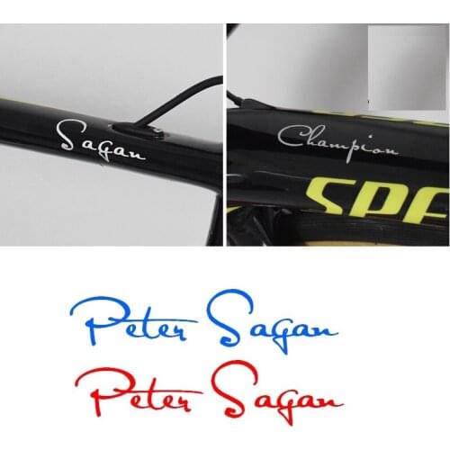 2PCS, English Name Custom Design for MTB Road Bike Frame Sticker Bicycle Cycling Decals