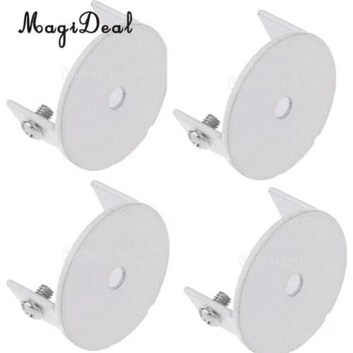 4pcs Metal Curtain Rod Ends Set Drape Pole Finials Head Parts 29mm Openning