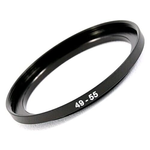 49mm-55mm 49-55 mm 49 to 55 Step Up Filter Ring Adapter
