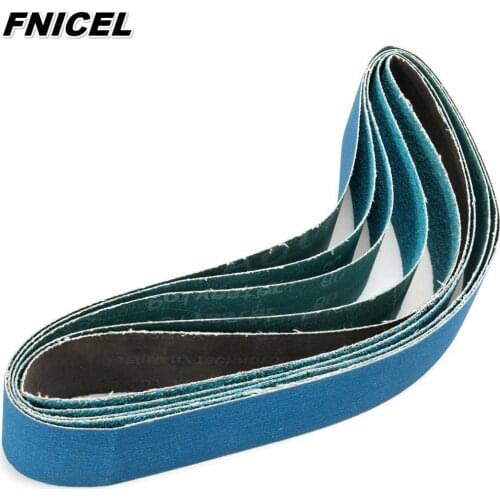 5pcs 915mm*50mm 760mm*40mm Linishing Sanding Belts Blue Zirconium Corundum Belt 40# 60# 80# 120