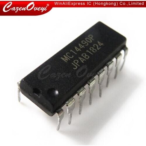5pcs/lot MC14490P DIP-16 MC14490 DIP16 MC14490PG DIP chip New Original In Stock