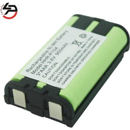 2pcs For Panasonic HHR-P104 Cordless Phone Battery 3.6V 900mAh Ni-MH HHR P104 TG5242 KX-TG5243 KX-TG5421 KX-TG5451