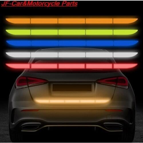 TRUE LINE Automotive Reflective Rear Trunk Fender Back Warning Molding Trim Sticker Safety Markers