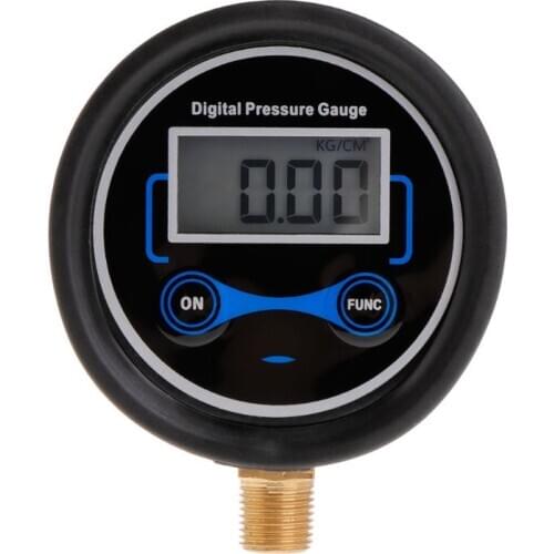 Car Digital Display Tire Pressure Inflatable Head Tire Pressure Test Psi Meter 1/8Npt