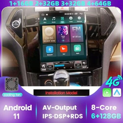 Android 9.7inch Vertical Screen Tesla Style Car Gps Multimedia Radio Have BT Navigation Player For Ford Mondeo 2007-2010 RDS