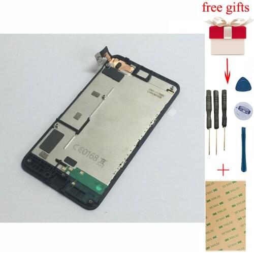 For Nokia Lumia 630 635 Full Touch Screen Digitizer Glass Sensor + LCD Display Panel Monitor Screen Assembly With Frame Bezel