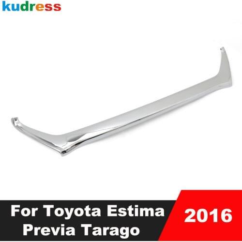 For Toyota Estima Previa Tarago 2016 ABS Chromed Front Under Bumper Bottom Grill Trim Cover Protector Car Accessories Styling