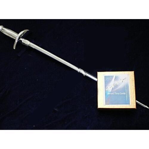 Sword Thur Card,Vintage Card Sword,card magic tricks,Fun,Stage,Close Up,Magic Accessories,Illusions,,comedy