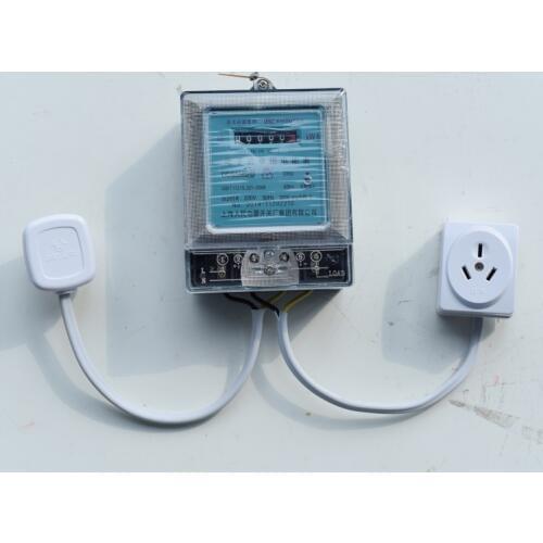 Air conditioning or Water heater Kwh meter with socket and plug Electronic meter Power Tester Meter Electricity metering