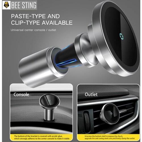 Magsafing magnetic car holder smart phone car holder 15W fast charger for iphone12 Pro Max mini vent mounting bracket