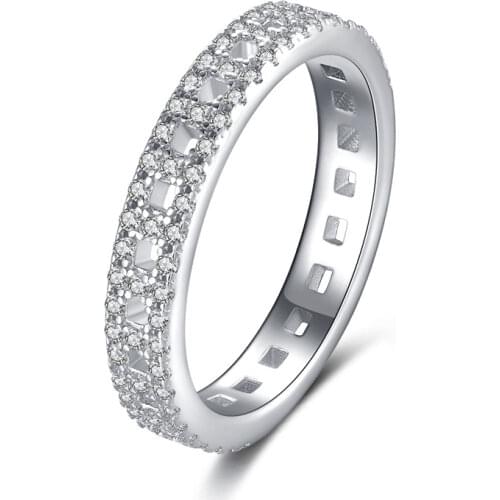 Minimalism Solid 925 Sterling Silver Lace Stackable Tiny Finger Rings Engagement Rings for Women Fashion Vintage Fine Gifts