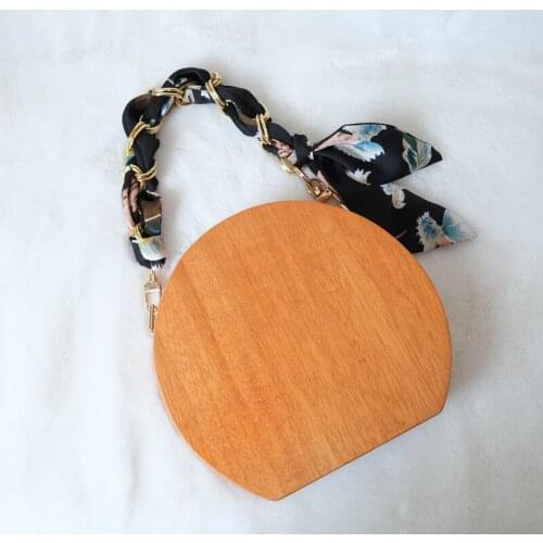 Fashion Ribbon Acrylic Resin Chain Contrast Color Retro Handmade Removable Thick Chain Bag Decoration Chain Purse Accessories