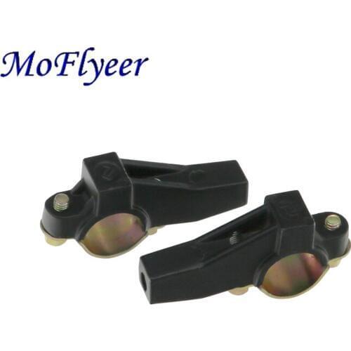 MoFlyeer Motorcycle Modified 8mm Back Rearview Mirror Bracket Mount Handlebar Holder