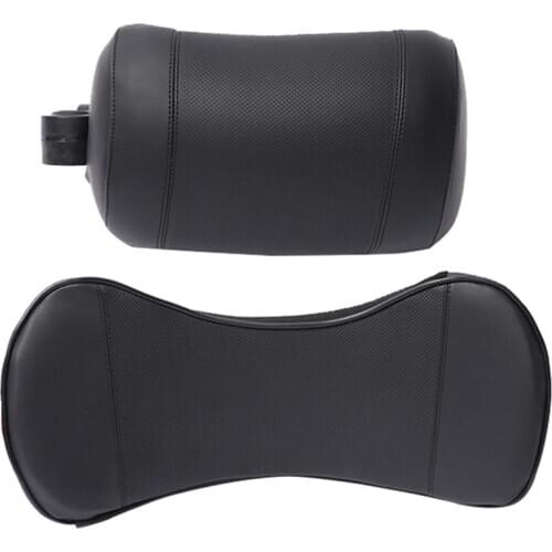 Car Seat Headrest Travel Rest Neck Pillow Hook Mobile Phone Bracket Memory Cotton Waist Cushion Rotatable Sleeping Side Pillow