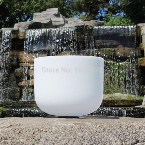 8" Note C/D/E/F/G/A/B 432Hz Frosted Quartz Crystal Singing Bowl