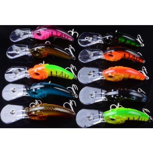 10pcs Sinking Minnow Lure Fishing Tackle 3D Eyes Wobbler Fishing Lures 100mm 12.8g Fishing Minnow Bait Artificail Hard Lure