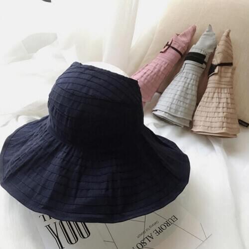 New Casual Summer Womens Wide Brim UPF 50+ UV Sun Protective Convertible Outdoor Sports Package Beach Sun Hat Visor Caps